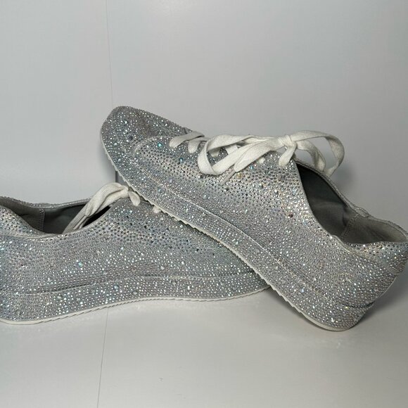 INC International Concepts Shoes - INC International Concepts Lolaf Iridescent Rhinestone Sneakers Womens Size 9.5